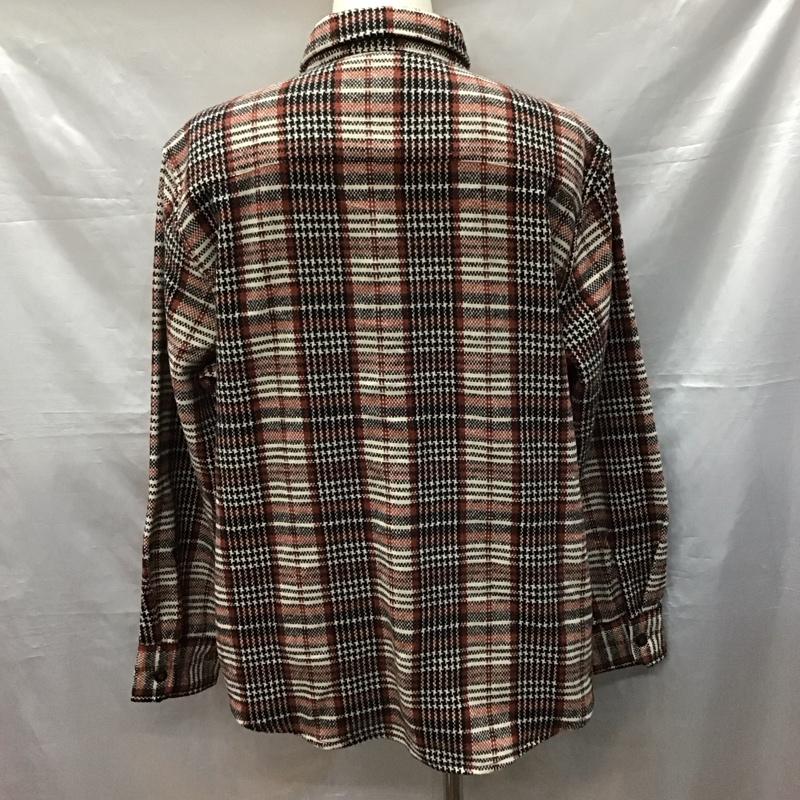 バンクスジャーナル BANKS JOURNAL シャツ、ブラウス 長袖 L チェック 黒 / ブラック / X オフホワイト / オフホワイト / X 赤 / レッド /  メンズ USED 古着 中古 10121203