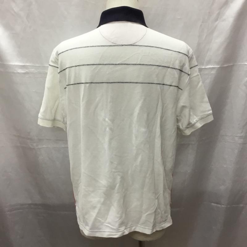 ブルックスブラザーズ BROOKS BROTHERS ポロシャツ 半袖 S ワンポイント 白 / ホワイト / X 紺 / ネイビー /  メンズ USED 古着 中古 10112867