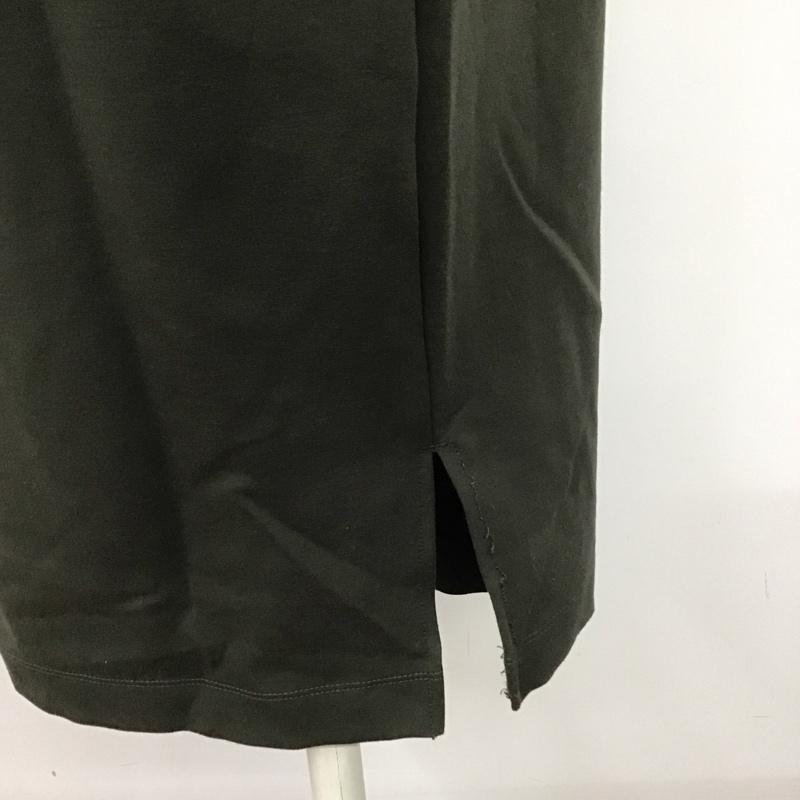 ビームス ハート BEAMS HEART ワンピース ロングスカート 43-26-1264-138 七分袖 モックネック 無地 カーキ / カーキ /  レディース USED 古着 中古 10108608