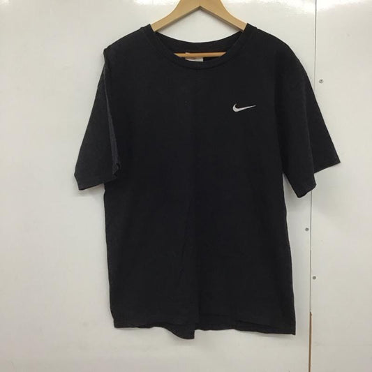 ナイキ NIKE Tシャツ 半袖 半袖カットソー プリントTシャツ クルーネックカットソー M ロゴ、文字 黒 / ブラック /  メンズ USED 古着 中古 10142632