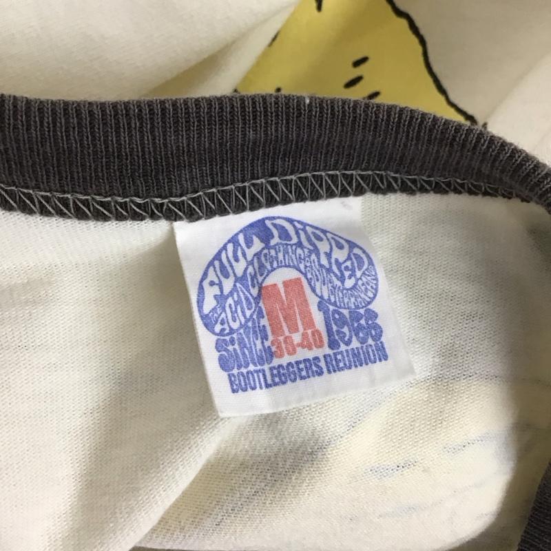 ブートレガーズ BOOTLEGGERS Tシャツ 半袖 半袖カットソー プリントTシャツ クルーネックカットソー M ロゴ、文字 白 / ホワイト /  メンズ USED 古着 中古 10125331