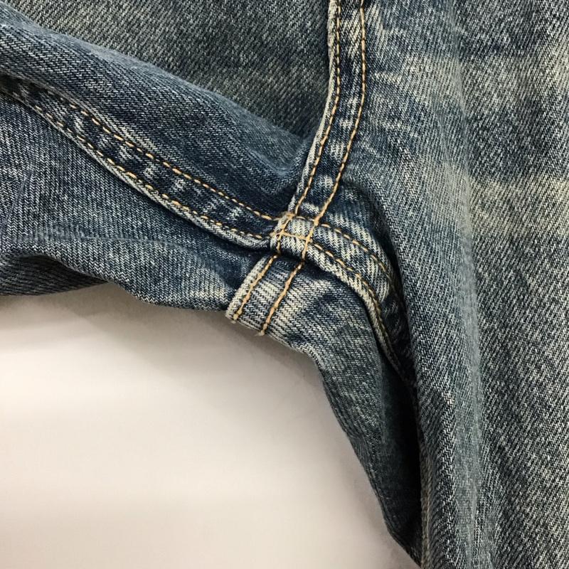 ザラ ZARA パンツ デニム、ジーンズ デニムパンツ ワイドパンツ カジュアルパンツ 40 無地 インディゴ / インディゴ /  メンズ USED 古着 中古 10149601