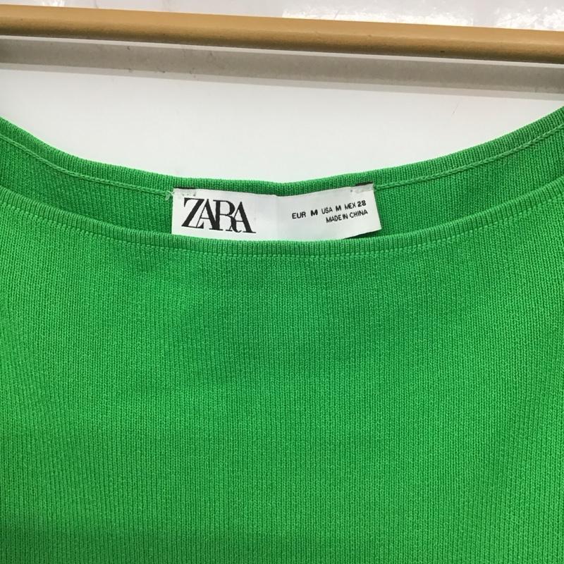 ザラ ZARA ワンピース ミニスカート M 無地 緑 / グリーン /  レディース USED 古着 中古 10139368