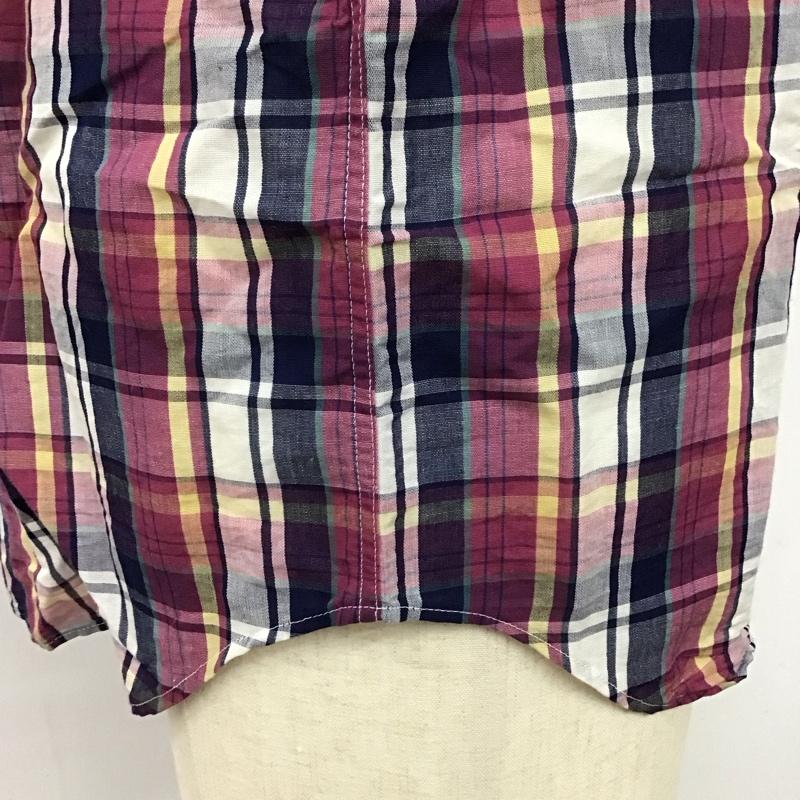 マックレガー McGREGOR シャツ、ブラウス 半袖 MM16-7309 ボタンダウン コットンリネン チェック L ワンポイント マルチカラー / マルチカラー /  メンズ USED 古着 中古 10116481