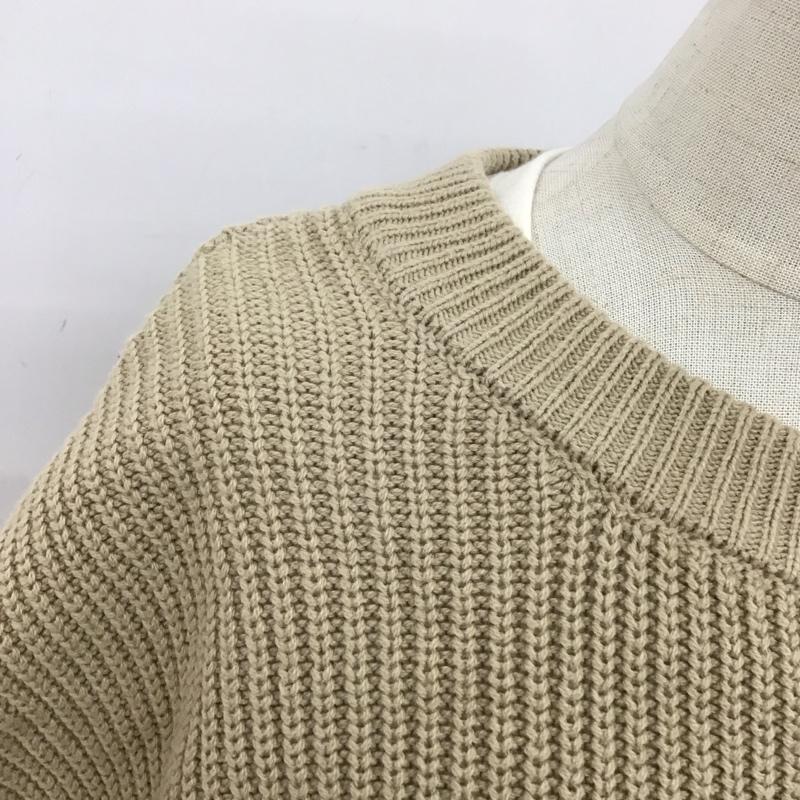 ニコアンド niko and... ワンピース ロングスカート m211sh12sb 長袖ワンピース クルーネックワンピース ロングワンピース M 無地 白 / ホワイト / X ベージュ / ベージュ /  レディース USED 古着 中古 10109009