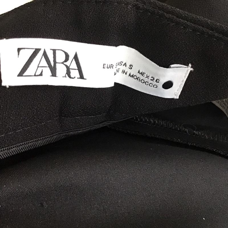 ザラ ZARA パンツ ショートパンツ 2417 324 800 ハイライズ ハイウエスト S 無地 黒 / ブラック /  レディース USED 古着 中古 10113491
