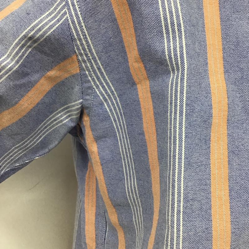 バーバリーズ BURBERRYS シャツ、ブラウス 半袖 半袖シャツ カラーシャツ 半袖カットソー ストライプシャツ L ストライプ マルチカラー / マルチカラー /  メンズ USED 古着 中古 10123778