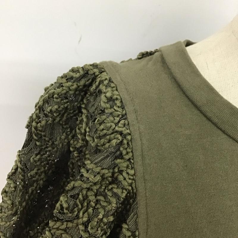 ジーナシス JEANASIS ワンピース ロングスカート js071272yg 7分袖ワンピース FREE 無地 カーキ / カーキ /  レディース USED 古着 中古 10121159