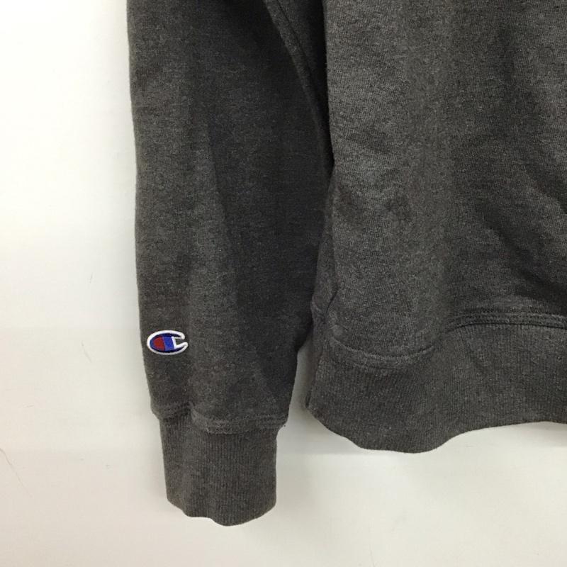 チャンピオン Champion パーカー 長袖 長袖パーカー プルオーバーパーカー スウェット L ロゴ、文字 ダークグレー / ダークグレー /  メンズ USED 古着 中古 10148945
