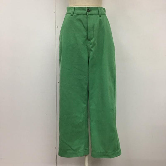 ニコアンド niko and... ボトムス ボトムス s221il13sm ワイドパンツ M 無地 緑 / グリーン /  レディース USED 古着 中古 10121257