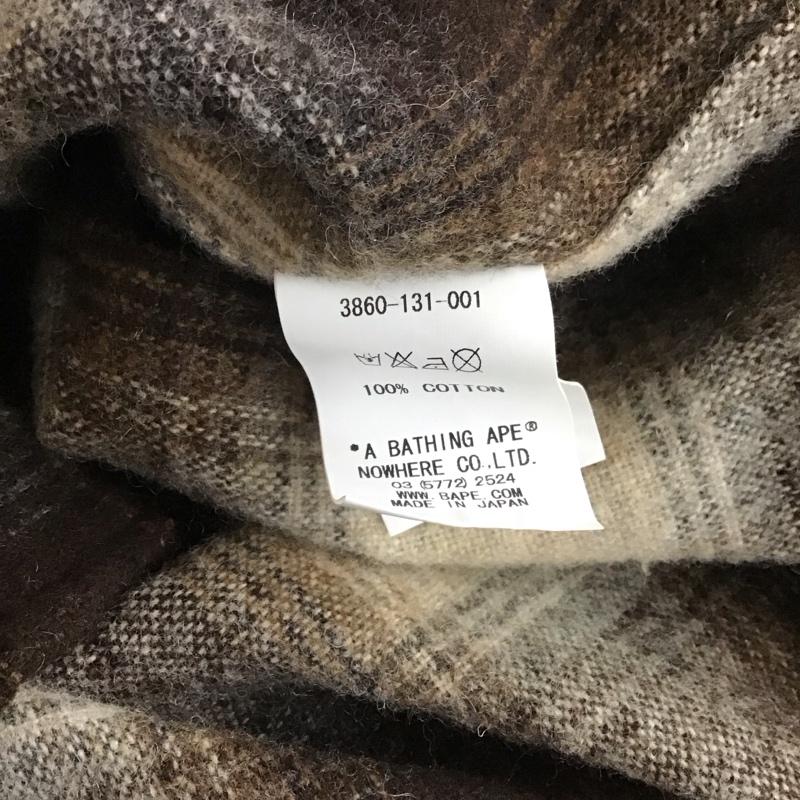 アーサスベイプ URSUS BAPE シャツ、ブラウス 長袖 長袖シャツ チェックシャツ カラーシャツ L チェック マルチカラー / マルチカラー /  メンズ USED 古着 中古 10137673