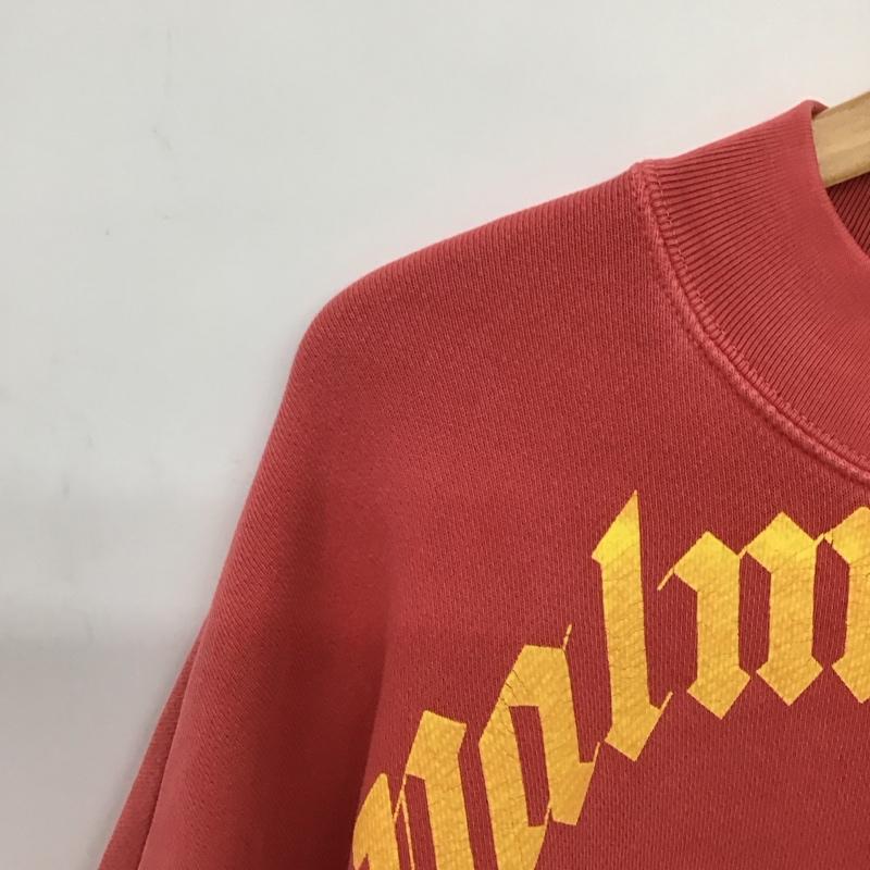 パームエンジェルス Palm Angels トレーナー 長袖 長袖トレーナー スウェット クルーネック プルオーバー S ロゴ、文字 赤 / レッド /  メンズ USED 古着 中古 10142350