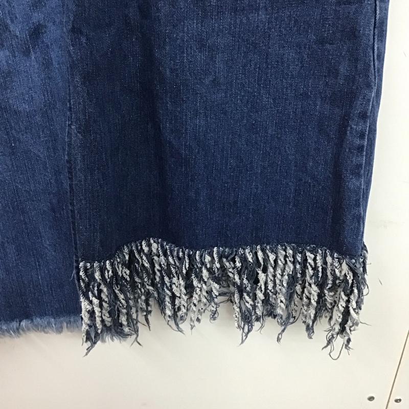 ジーナシス JEANASIS スカート ロングスカート デニムスカート カジュアルスカート スリット FREE 無地 インディゴ / インディゴ /  レディース USED 古着 中古 10135435