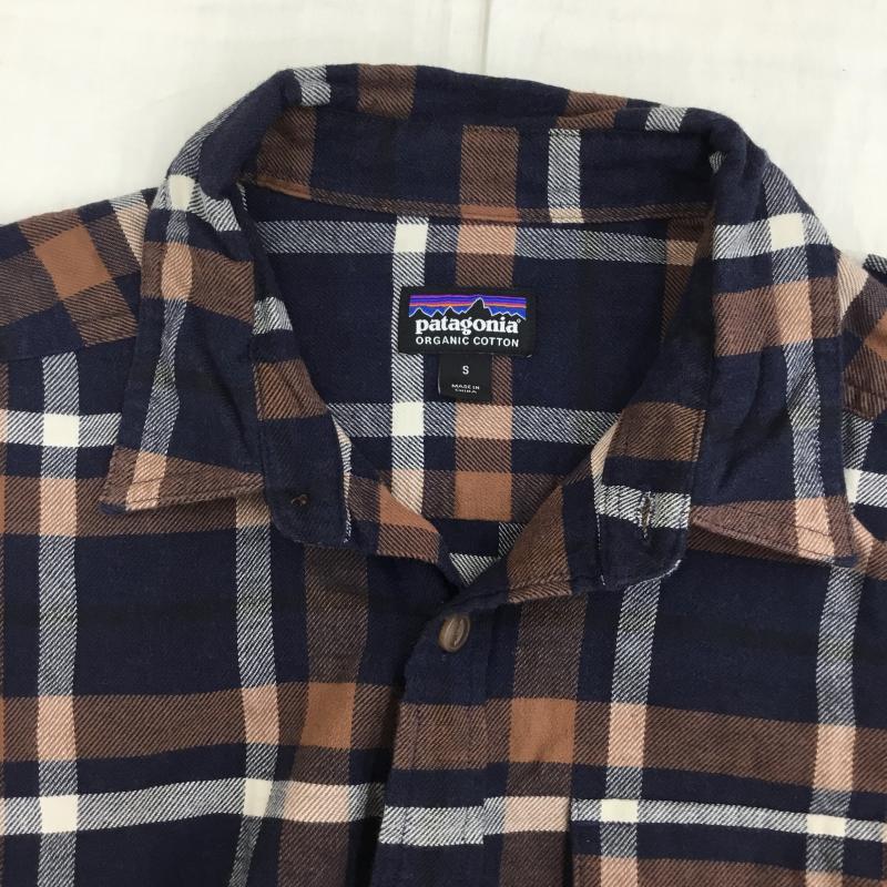 パタゴニア patagonia シャツ、ブラウス 長袖 S チェック 茶 / ブラウン /  メンズ USED 古着 中古 10135943
