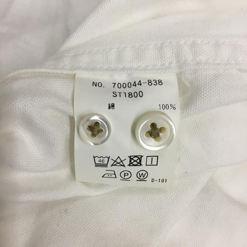 ハリウッドランチマーケット HOLLYWOOD RANCH MARKET シャツ、ブラウス 長袖 長袖シャツ カラーシャツ ポケットシャツ 長袖カットソー 1 ロゴ、文字 白 / ホワイト /  メンズ USED 古着 中古 10116845