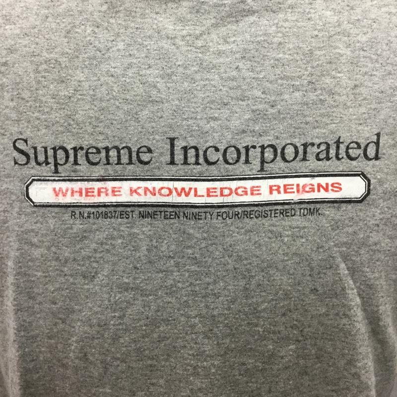 シュプリーム Supreme Tシャツ 半袖 2019FW SupremeIncTee 半袖カットソー プリントTシャツ S ロゴ、文字 灰 / グレー /  メンズ USED 古着 中古 10114848