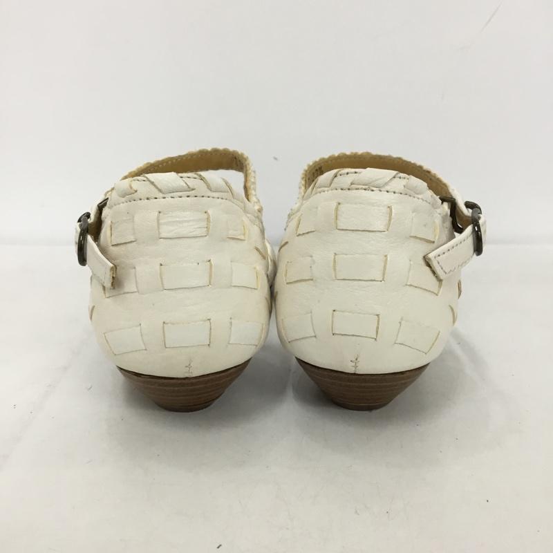 ツモリチサトウォーク tsumori chisato WALK パンプス パンプス 3397 メッシュ ストラップ 箱有 23.5 23.5cm 無地 白 / ホワイト /  レディース USED 古着 中古 10149248