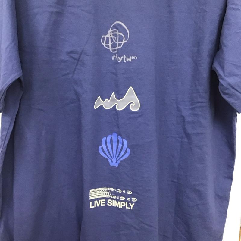 パタゴニア patagonia Tシャツ 半袖 XL ロゴ、文字 X プリント 紺 / ネイビー /  メンズ USED 古着 中古 10143302