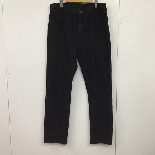 古着 USED パンツ デニム、ジーンズ デニムパンツ ワイドパンツ カジュアルパンツ 38インチ 無地 黒 / ブラック /  メンズ USED 古着 中古 10150076