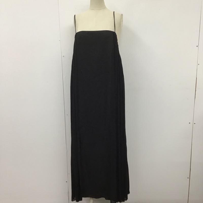 ザラ ZARA ワンピース ロングスカート L 無地 黒 / ブラック /  レディース USED 古着 中古 10107582