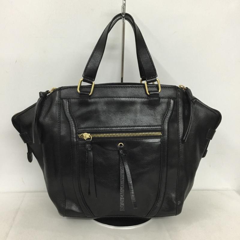 ザラ ZARA ハンドバッグ ハンドバッグ 無地 黒 / ブラック /  レディース USED 古着 中古 10144339