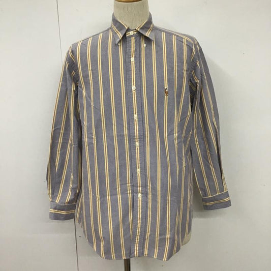 ラルフローレン RALPHLAUREN シャツ、ブラウス 長袖 長袖シャツ ストライプシャツ カジュアルシャツ ボタンダウンシャツ M ストライプ 赤 / レッド / X 黄 / イエロー / X 水色 / ライトブルー /  メンズ USED 古着 中古 10105602