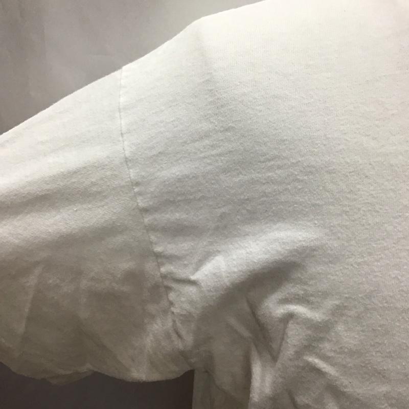 フルーツオブザルーム FRUIT OF THE LOOM Tシャツ 半袖 半袖カットソー プリントTシャツ クルーネックカットソーカットソー 90s 古着 L プリント 白 / ホワイト /  メンズ USED 古着 中古 10113590