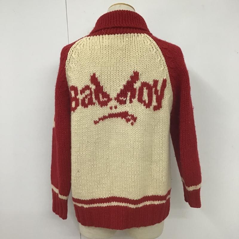 古着 USED ジャケット、上着 ジャンパー、ブルゾン カウチン ニット BAD BOY L 無地 マルチカラー / マルチカラー /  メンズ USED 古着 中古 10105738