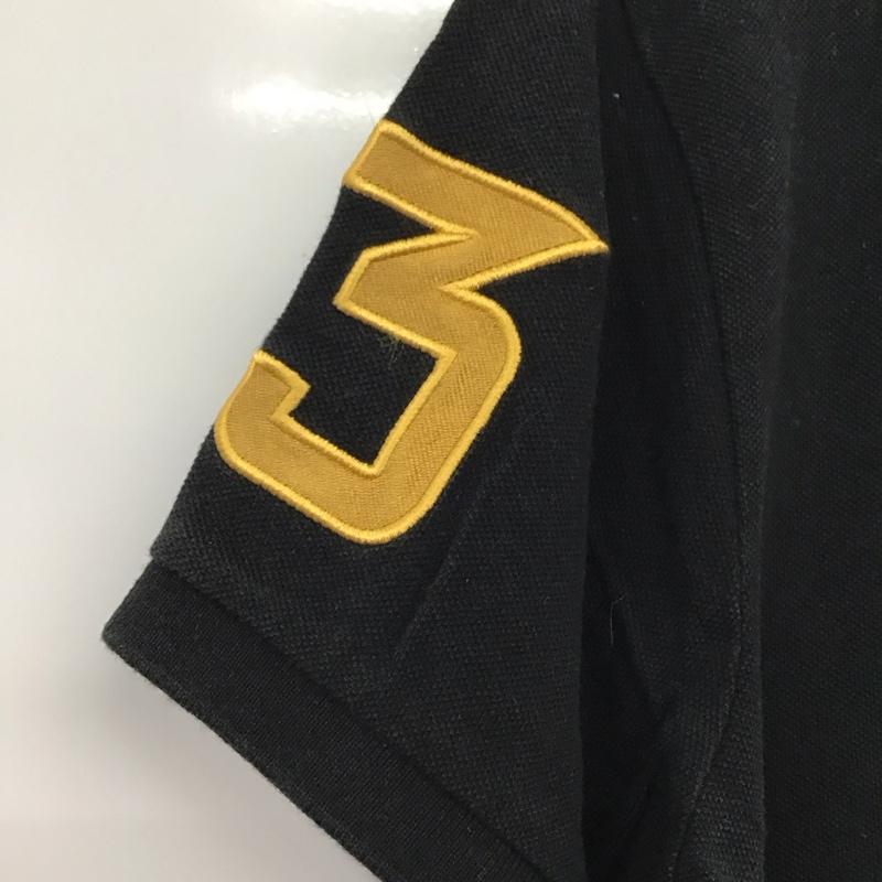 ポロバイラルフローレン Polo by RALPH LAUREN ポロシャツ 半袖 半袖ポロシャツ カラーシャツ 半袖カットソー M ロゴ、文字 黒 / ブラック /  メンズ USED 古着 中古 10136206