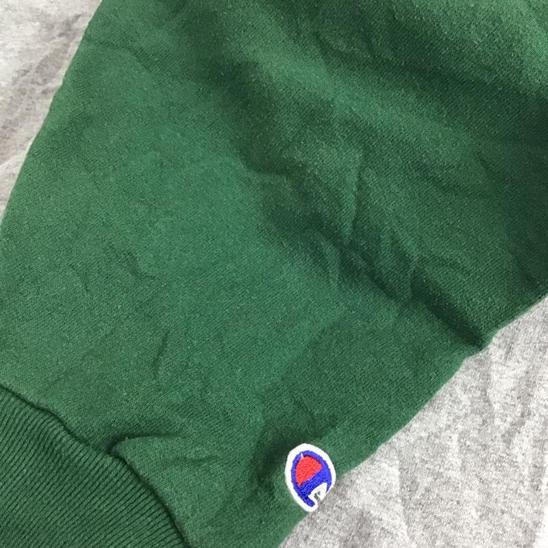 チャンピオン Champion トレーナー 長袖 長袖トレーナー スウェット クルーネック プルオーバー XL 無地 灰 / グレー / X 緑 / グリーン /  メンズ USED 古着 中古 10142949