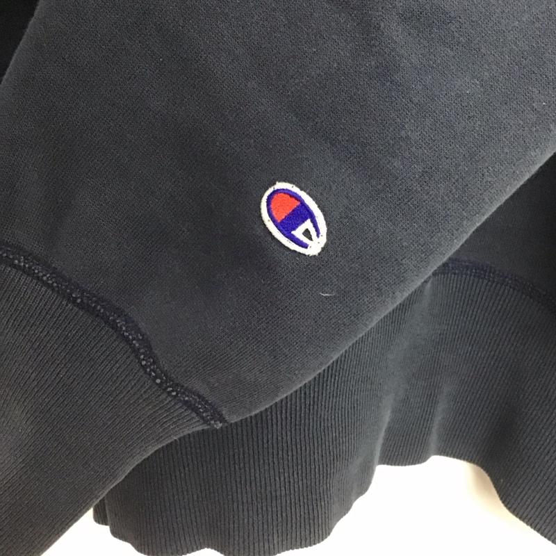 チャンピオン Champion トレーナー 長袖 c4-0099 スウェット PREMIUMWEAVE トレーナー M 無地 紺 / ネイビー /  メンズ USED 古着 中古 10145943