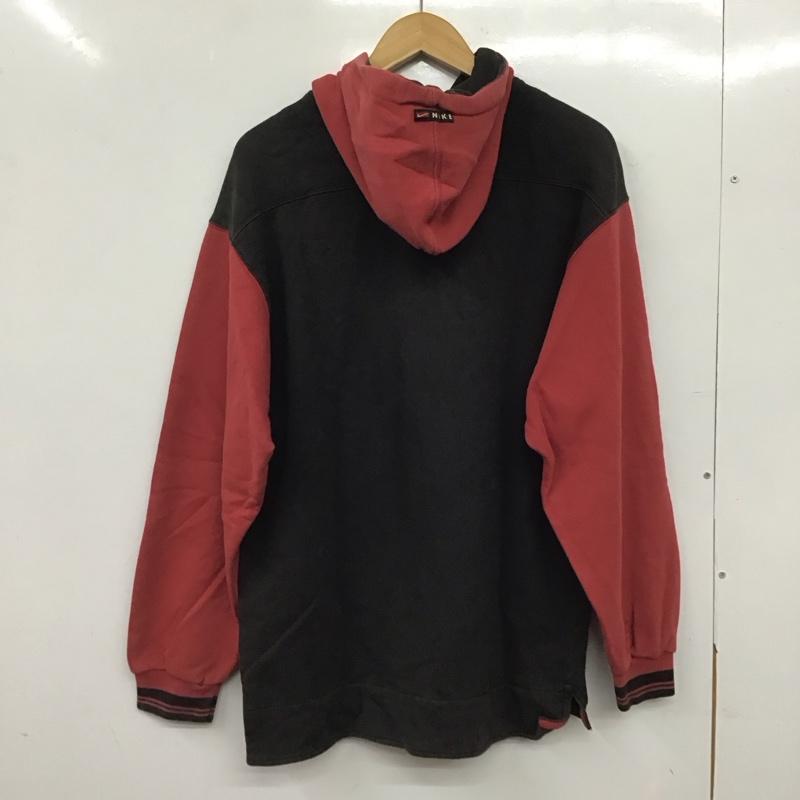 ナイキ NIKE パーカー 長袖 長袖パーカー プルオーバーパーカー スウェット 古着 M ロゴ、文字 黒 / ブラック /  メンズ USED 古着 中古 10144764