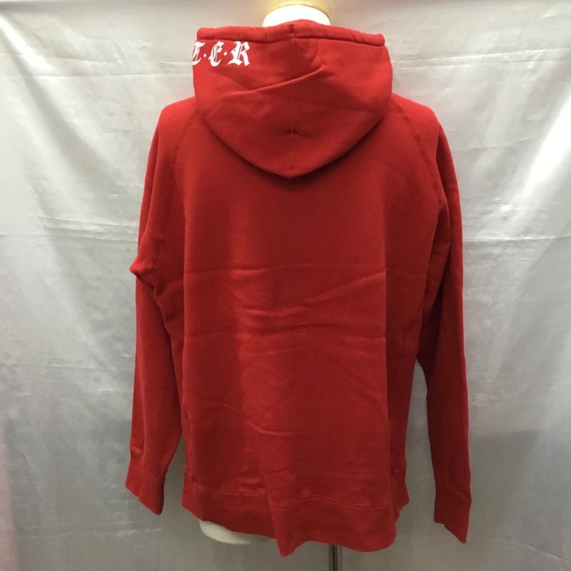 フィンダーズ キーパーズ Finders Keepers パーカー 長袖 40331603 FK-HOODIE 裏起毛 プルオーバー L ロゴ、文字 赤 / レッド /  メンズ USED 古着 中古 10119173
