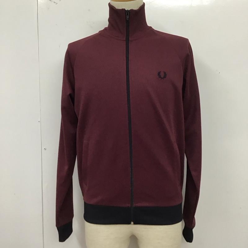 フレッドペリー FRED PERRY ジャケット、上着 ジャケット、ブレザー ジップアップジャケット ジャンパー ジャケット ジャージ アウター S ロゴ、文字 えんじ / ワインレッド /  メンズ USED 古着 中古 10124847