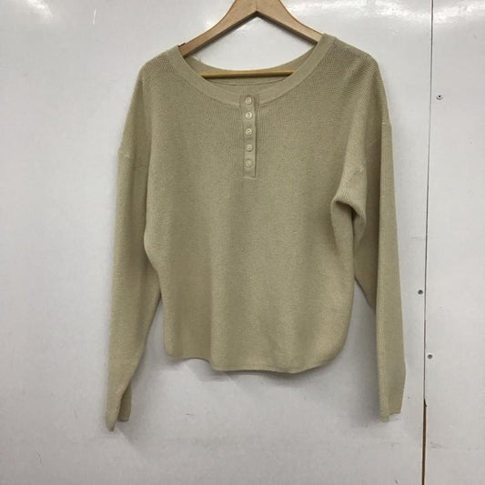 スタディオクリップ studio CLIP カットソー 長袖 FREE 無地 ベージュ / ベージュ /  レディース USED 古着 中古 10147779