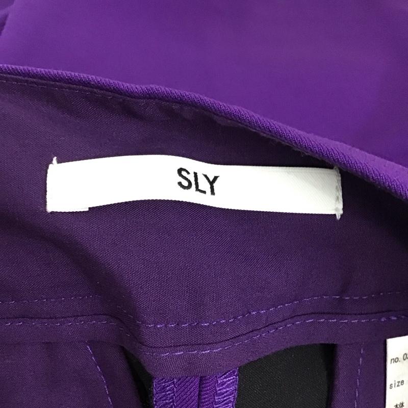 スライ SLY パンツ スラックス 030bay31-2430 JW C/P MANISH FLARE PT 2 無地 紫 / パープル /  レディース USED 古着 中古 10119883