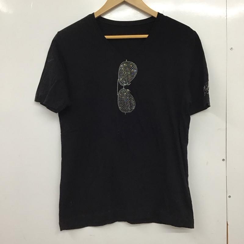 古着 USED Tシャツ 半袖 半袖カットソー プリントTシャツ Vネックカットソー ロゴ、文字 黒 / ブラック /  メンズ USED 古着 中古 10149729