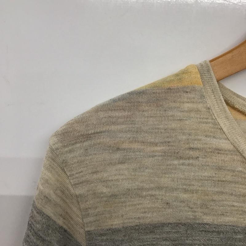 クオドロ quadro シャツ、ブラウス 半袖 半袖カットソー プリントTシャツ クルーネックカットソー 3 ボーダー柄 マルチカラー / マルチカラー /  メンズ USED 古着 中古 10143484