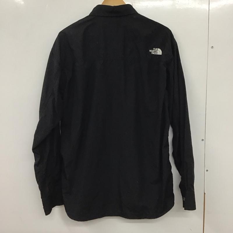 ザノースフェイス THE NORTH FACE シャツ、ブラウス 長袖 NR11961 Nuptse Shirt M 無地 黒 / ブラック /  メンズ USED 古着 中古 10134847