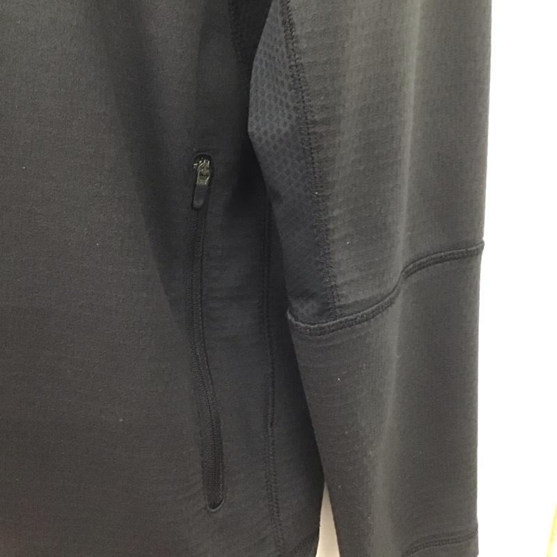ナイキ NIKE パーカー 長袖 ジップアップジャケット アウター ジャージ XL ロゴ、文字 黒 / ブラック /  メンズ USED 古着 中古 10145026