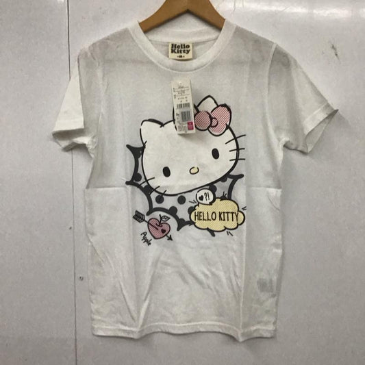 古着 USED Tシャツ 半袖 ハローキティ M キャラクター X プリント 白 / ホワイト /  レディース USED 古着 中古 10147678