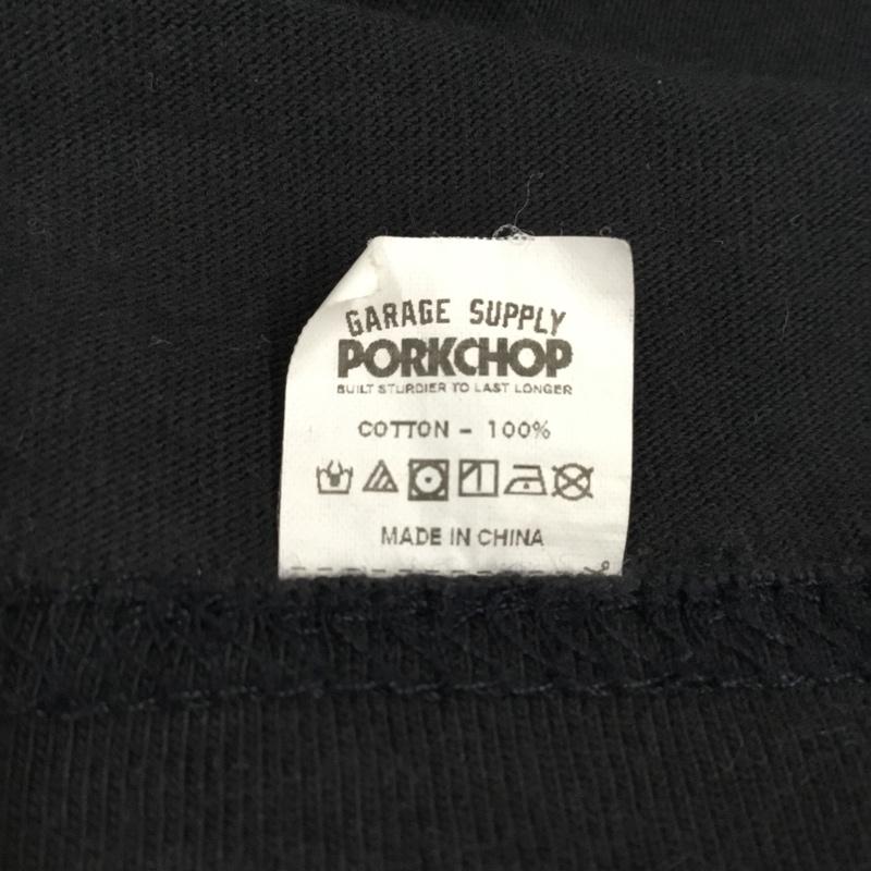ポークチョップガレージサプライ PORKCHOP GARAGE SUPPLY Tシャツ 半袖 バックプリント M ロゴ、文字 黒 / ブラック /  メンズ USED 古着 中古 10116125
