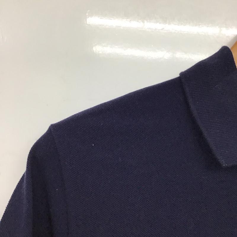 ラコステ LACOSTE ポロシャツ 半袖 半袖ポロシャツ カラーシャツ 半袖カットソー 3 ロゴ、文字 紺 / ネイビー /  メンズ USED 古着 中古 10149613