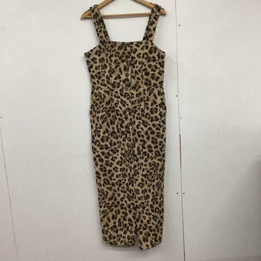 マウジー MOUSSY ワンピース ロングスカート 010cse30-1370 ジャンパースカート フロントボタン 2 ヒョウ柄・レオパード柄 マルチカラー / マルチカラー /  レディース USED 古着 中古 10141298