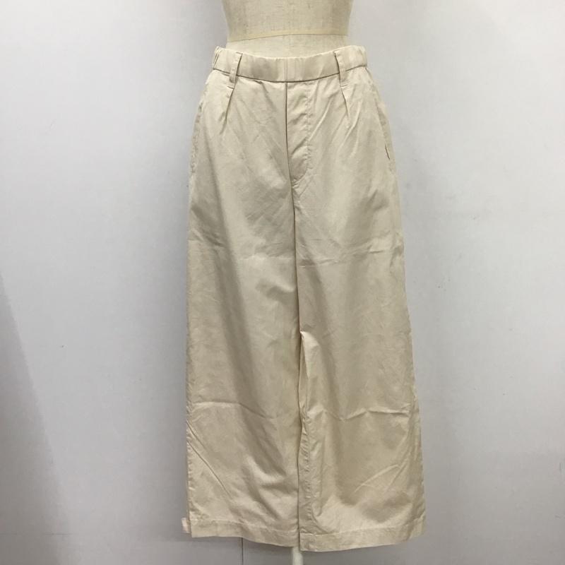 スタディオクリップ studio CLIP ボトムス ボトムス SC244069-1 ワイドパンツ 裾2way FREE 無地 アイボリー / アイボリー /  レディース USED 古着 中古 10118709