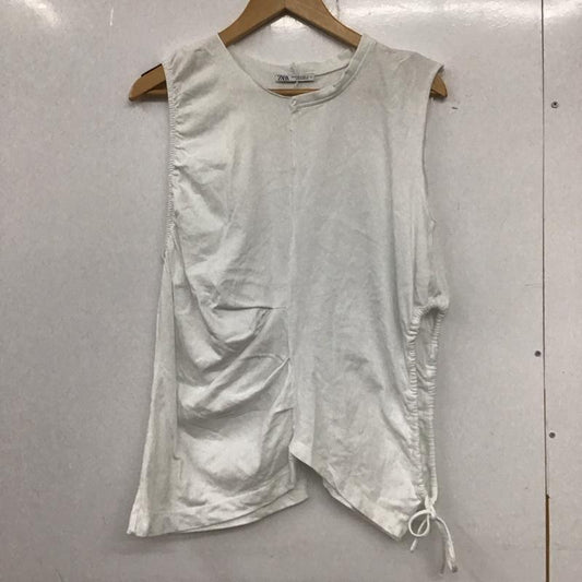 ザラ ZARA タンクトップ タンクトップ M 無地 白 / ホワイト /  レディース USED 古着 中古 10134271