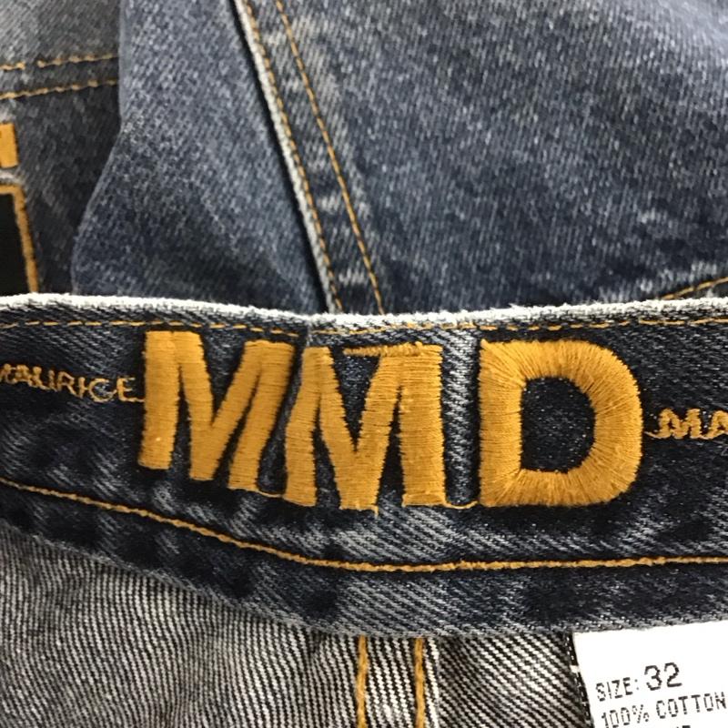 モーリス マローン MAURICE MALONE パンツ デニム、ジーンズ 32インチ ロゴ、文字 青 / ブルー /  メンズ USED 古着 中古 10146863