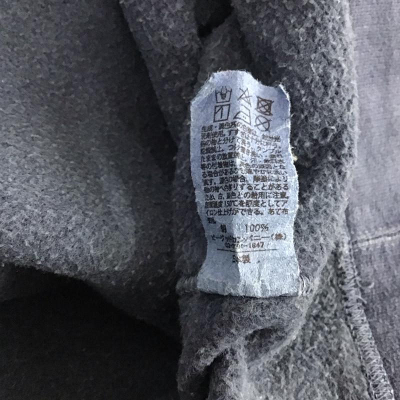グッドオン Good On パーカー 長袖 ハーフジップ 裏起毛 L 無地 紺 / ネイビー /  メンズ USED 古着 中古 10143999