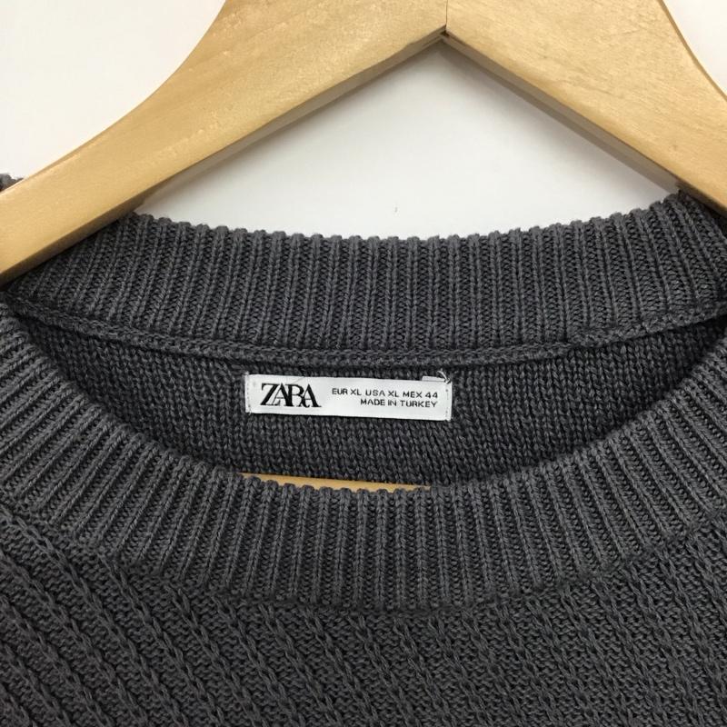 ザラ ZARA ニット、セーター 長袖 長袖ニットカットソー クルーネック セーター XL 総柄 マルチカラー / マルチカラー /  メンズ USED 古着 中古 10145403