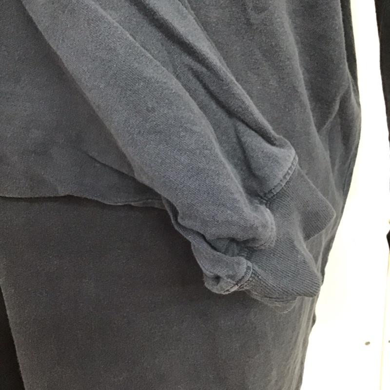 カーハート Carhartt カットソー 長袖 長袖カットソー ヘンリーネックカットソー XL ロゴ、文字 紺 / ネイビー /  メンズ USED 古着 中古 10125613